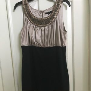 Gorgeous little black dress with beaded neckline